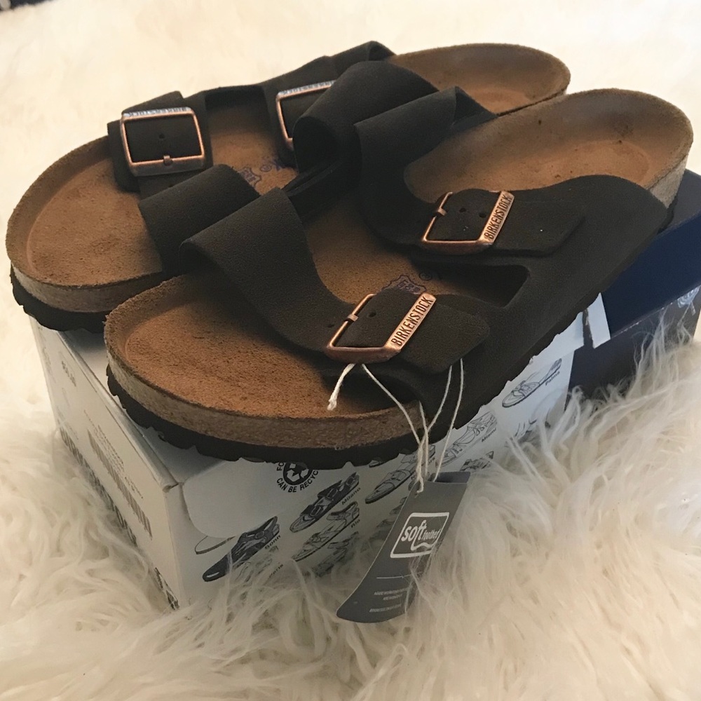 🆕Birkenstock Arizona suede soft footbed sandals - Picture 1 of 7